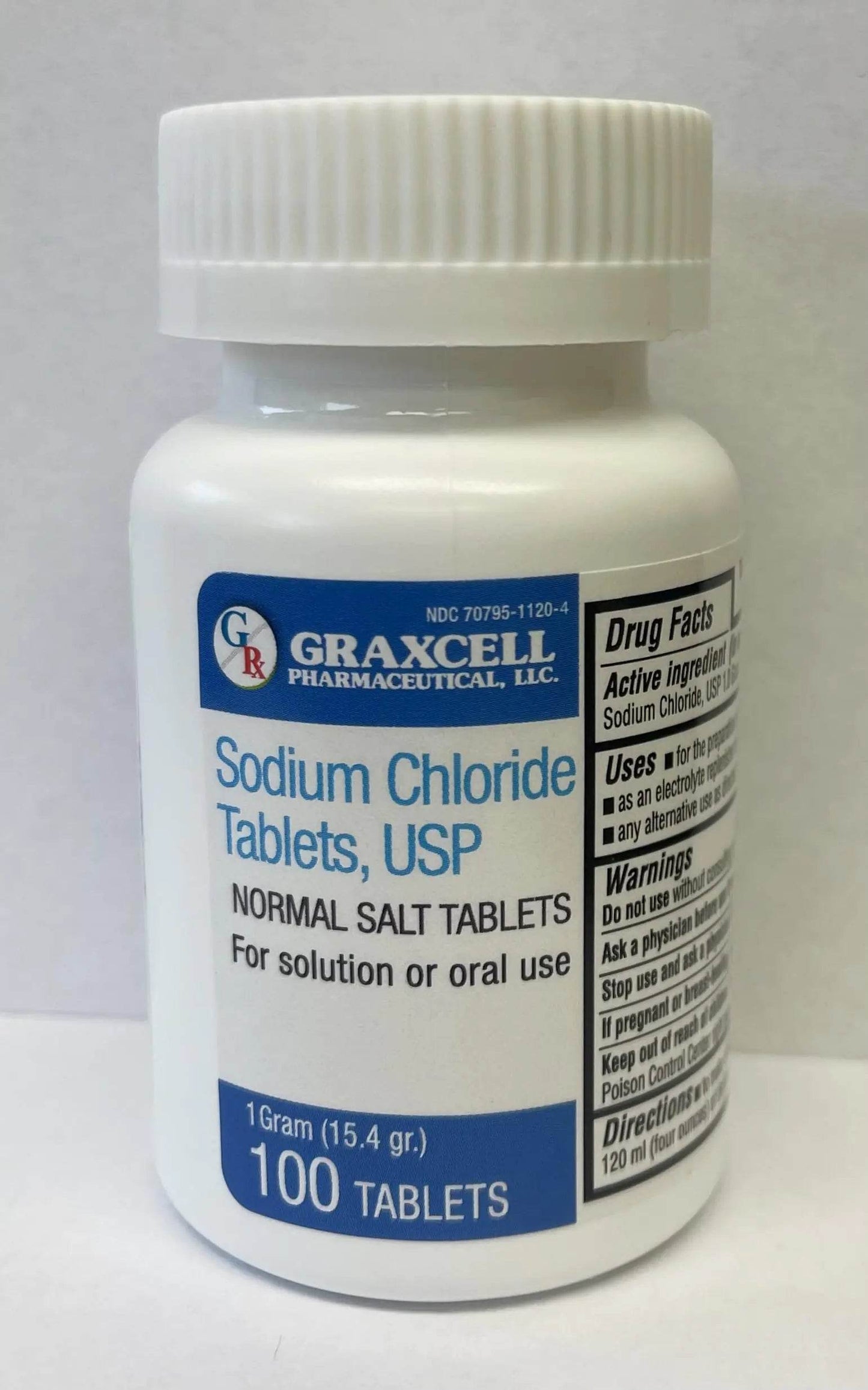 Sodium Chloride Tablets - USP - 100 Count - 1 Bottle - Concordia Style Boutique