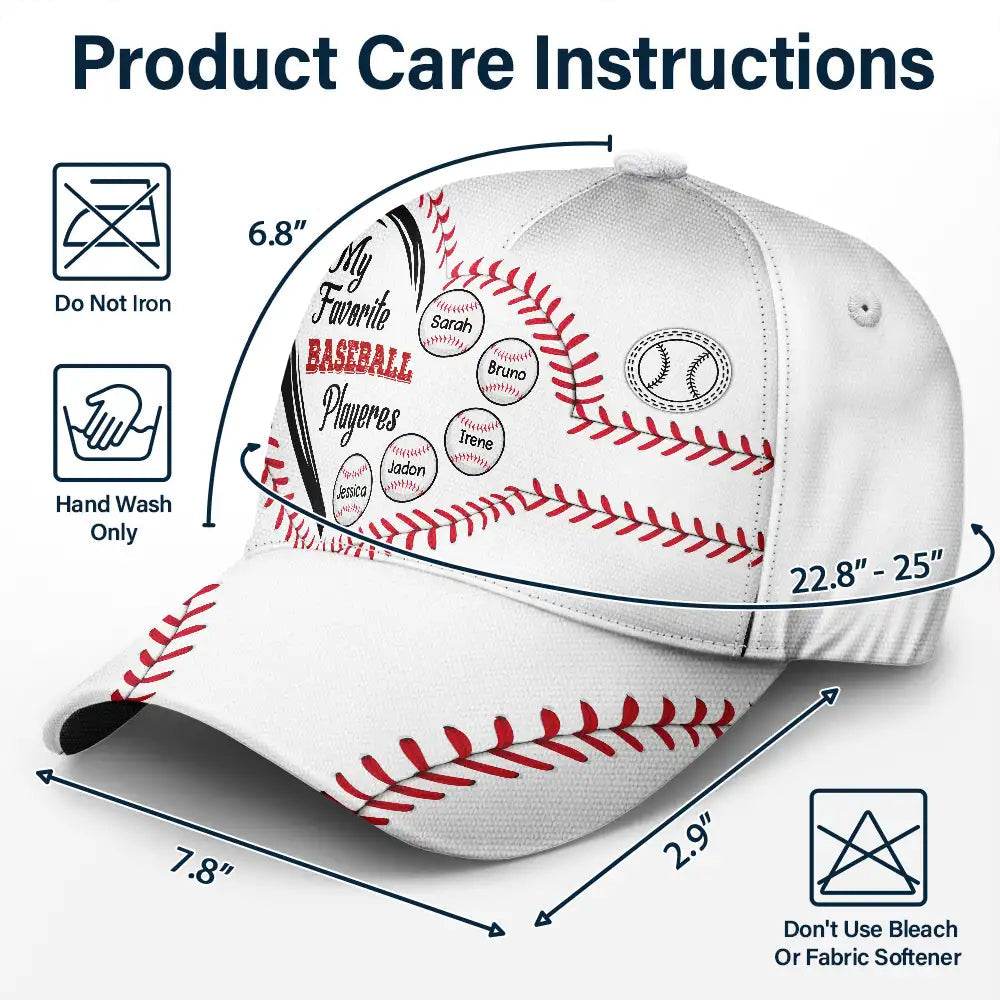 My Favorite Baseball Players - Personalized Classic Cap - Concordia Style Boutique