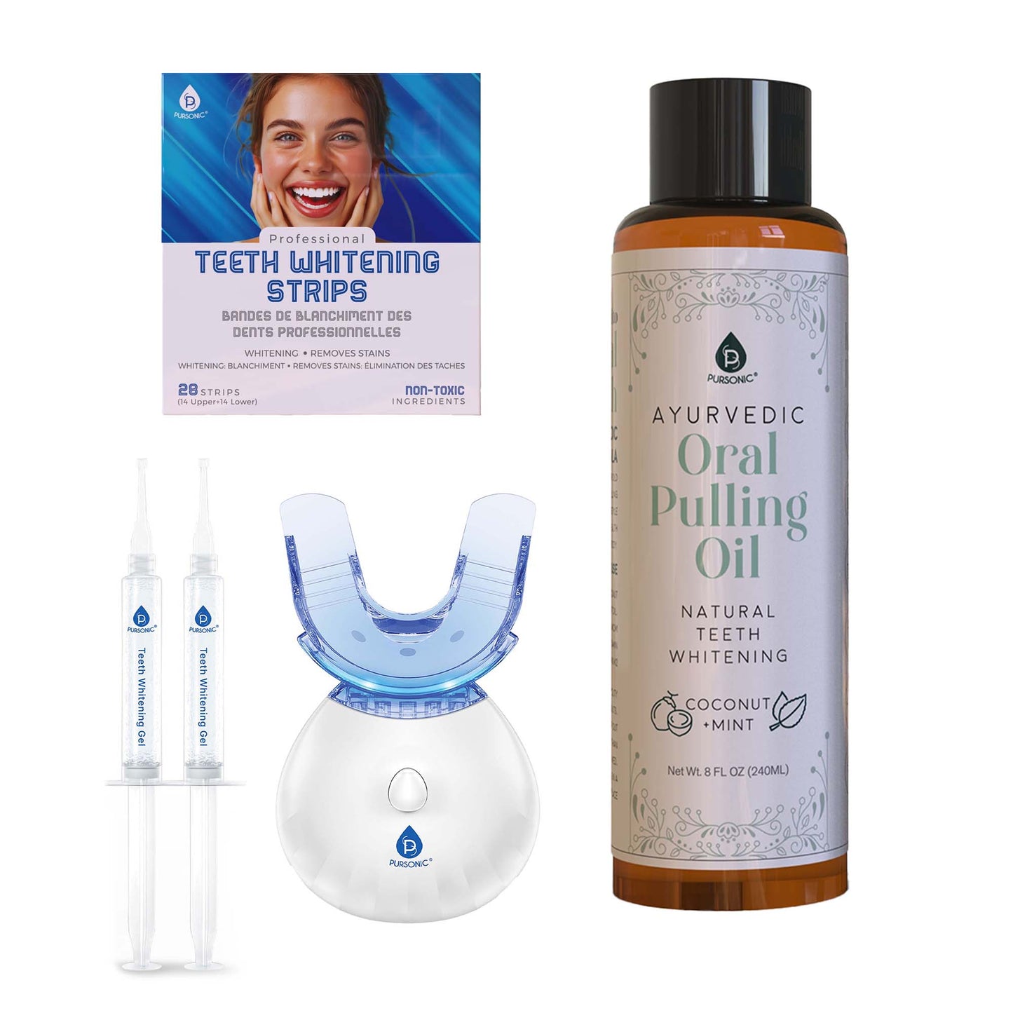 Pursonic Advanced Teeth Whitening & Ayurvedic Oral Care Bundle - Concordia Style Boutique