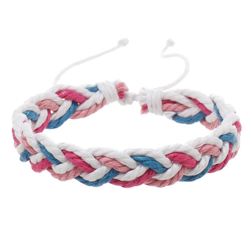 Handwoven Cotton String Bracelet in Artistic Style - Concordia Style Boutique