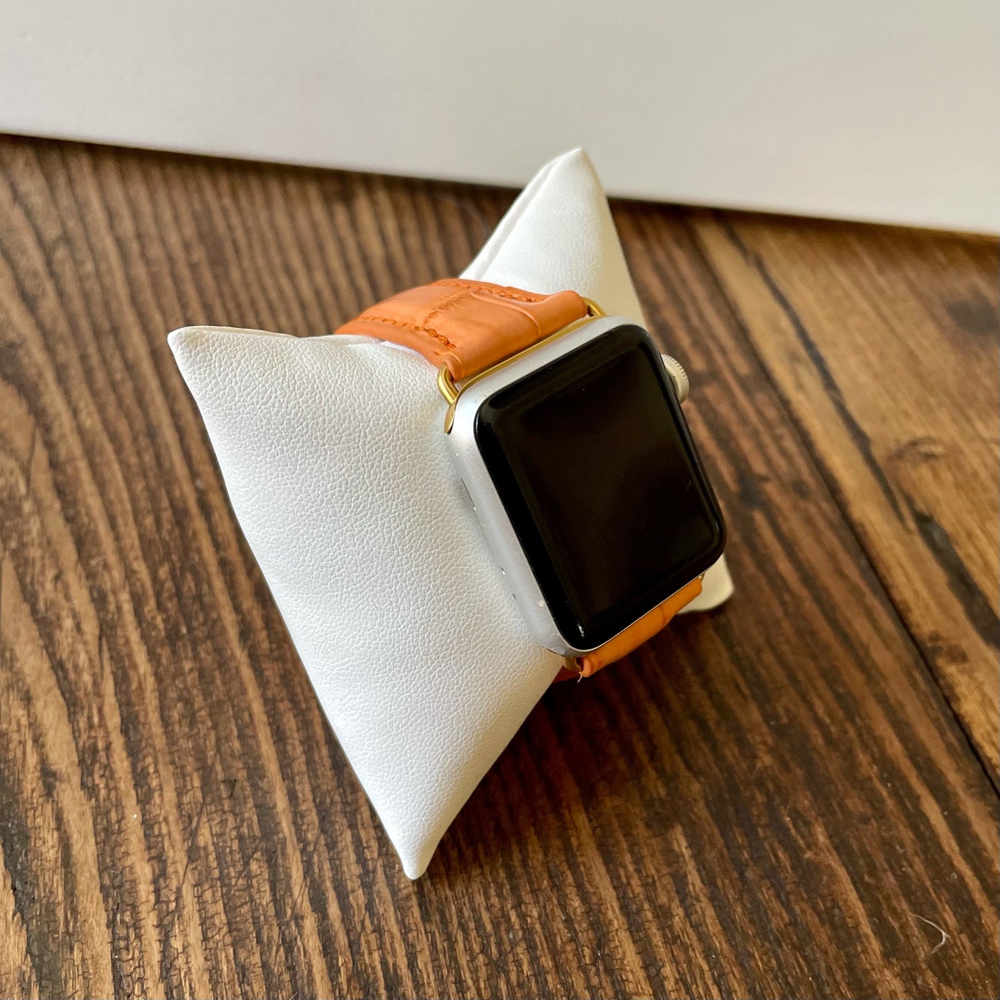 Apple Watch Band, Tangerine Matte Alligator
