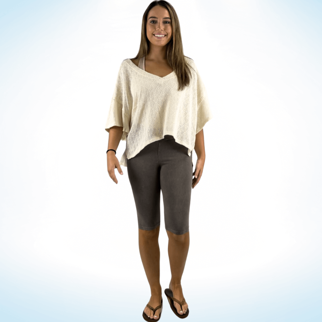 Ladies Longer Length Biker Shorts Made in USA - Concordia Style Boutique
