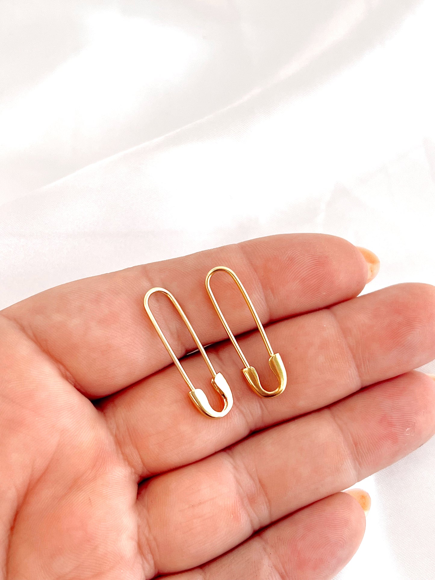 Safety Pin Earrings (Gold + Silver) - Concordia Style Boutique