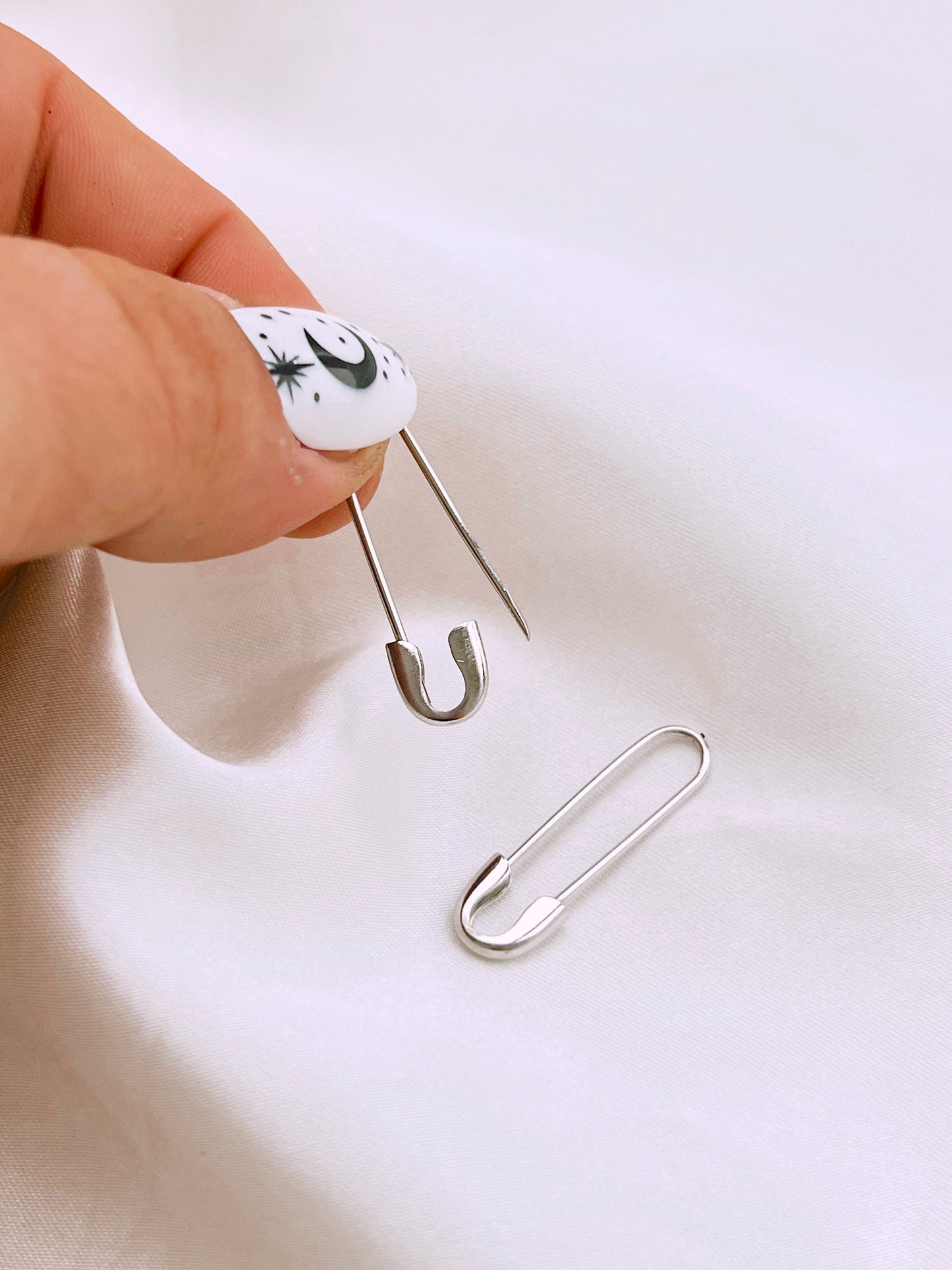 Safety Pin Earrings (Gold + Silver) - Concordia Style Boutique