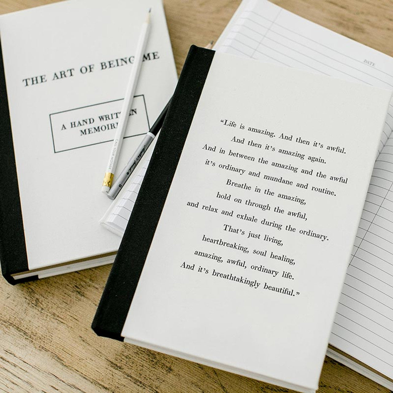 The Art of Being Me Journal | Linen Covered Combination Notebook and Sketchbook | 7" x 10" H - Premium Journal from The Bullish Store - Just $17.95! Shop now at Concordia Style Boutique