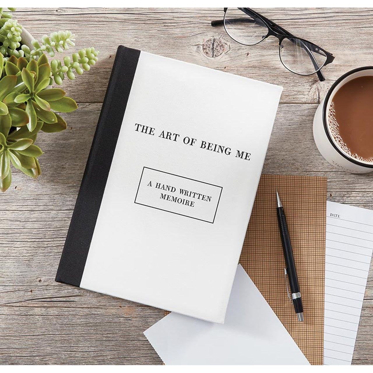The Art of Being Me Journal | Linen Covered Combination Notebook and Sketchbook | 7" x 10" H - Premium Journal from The Bullish Store - Just $17.95! Shop now at Concordia Style Boutique