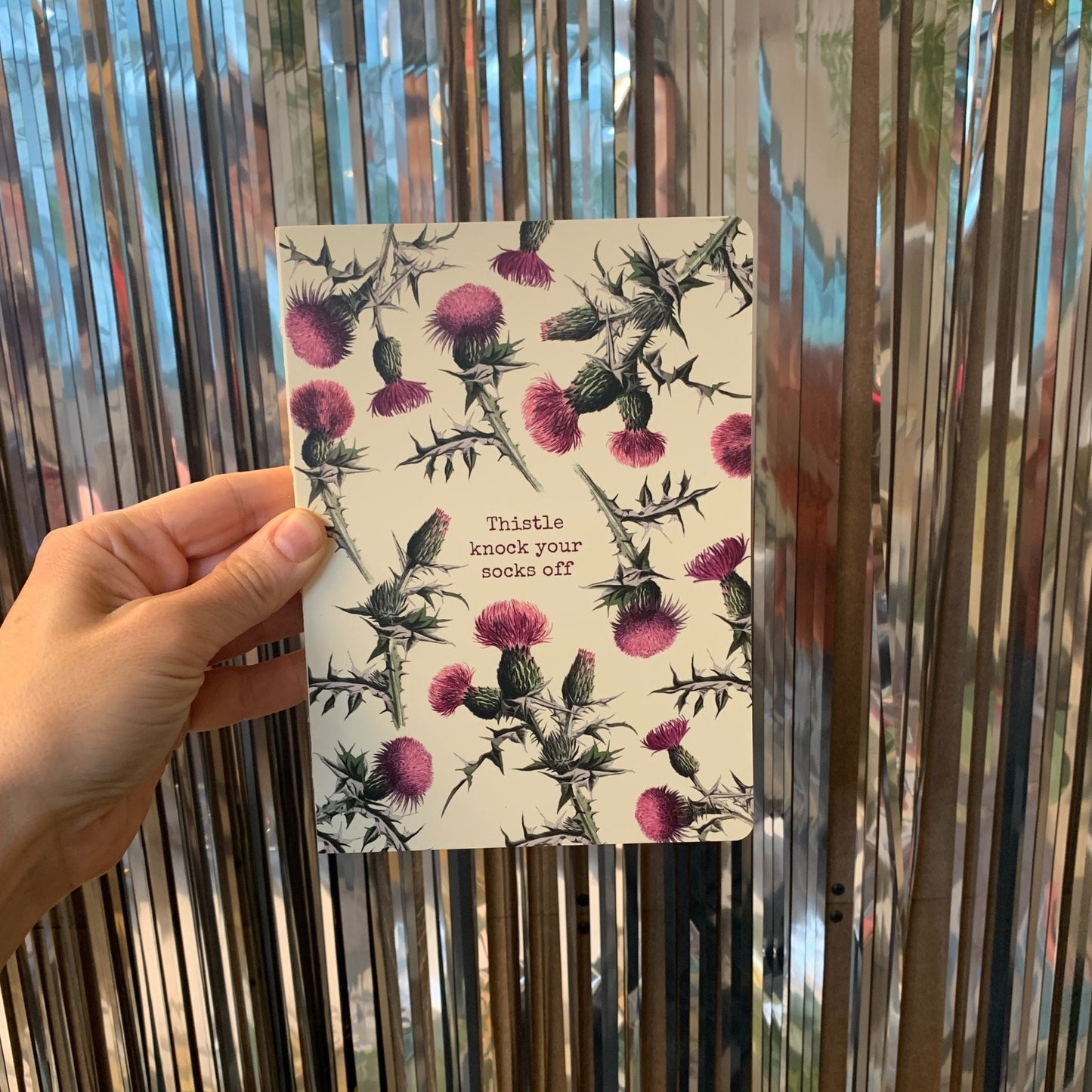 Thistle Knock Your Socks Off Double-Sided Journal | 160 Lined Pages Notebook - Concordia Style Boutique