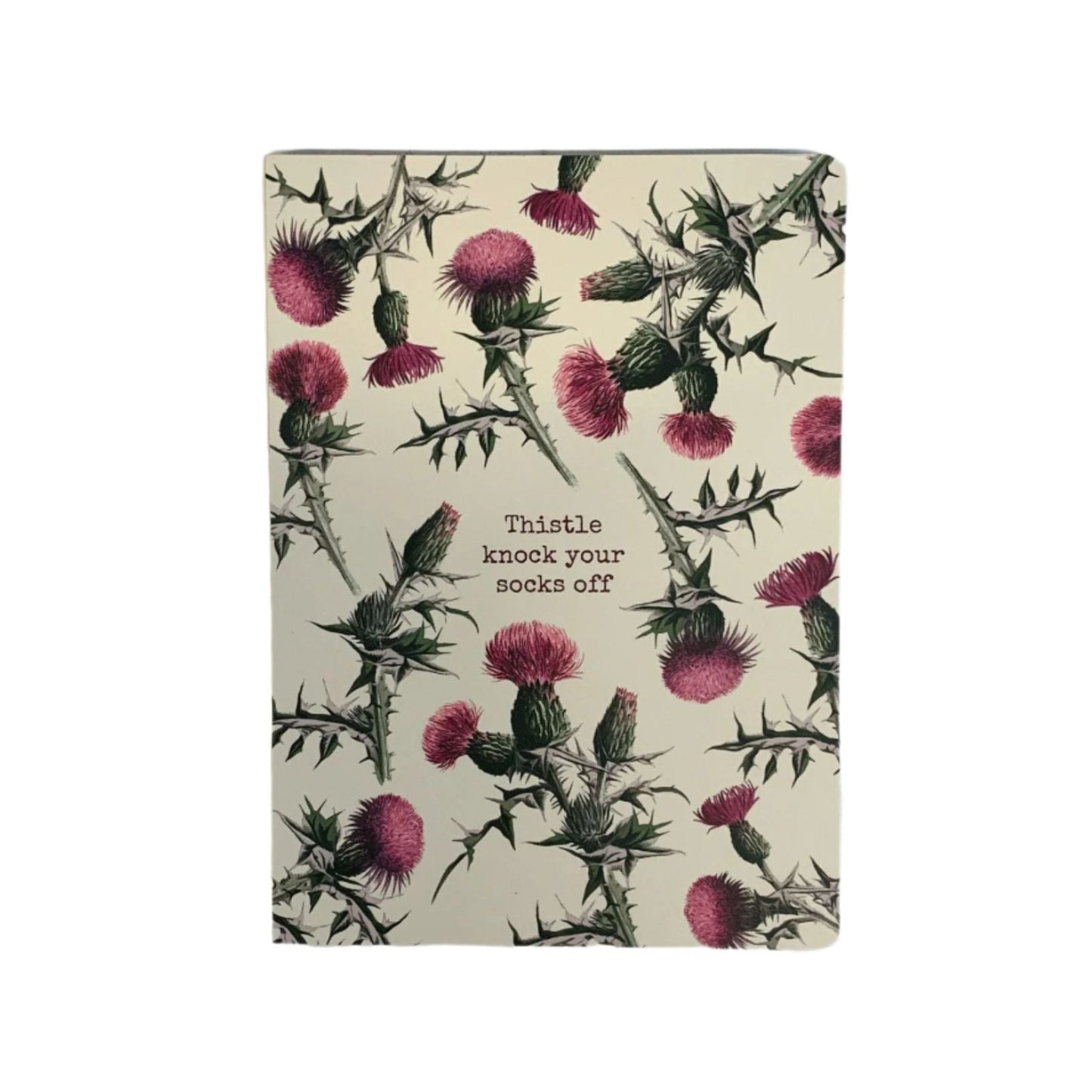 Thistle Knock Your Socks Off Double-Sided Journal | 160 Lined Pages Notebook - Concordia Style Boutique