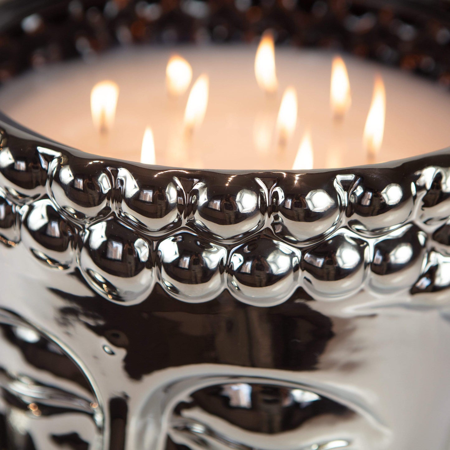 Silver Grande Buddha Candle - Concordia Style Boutique