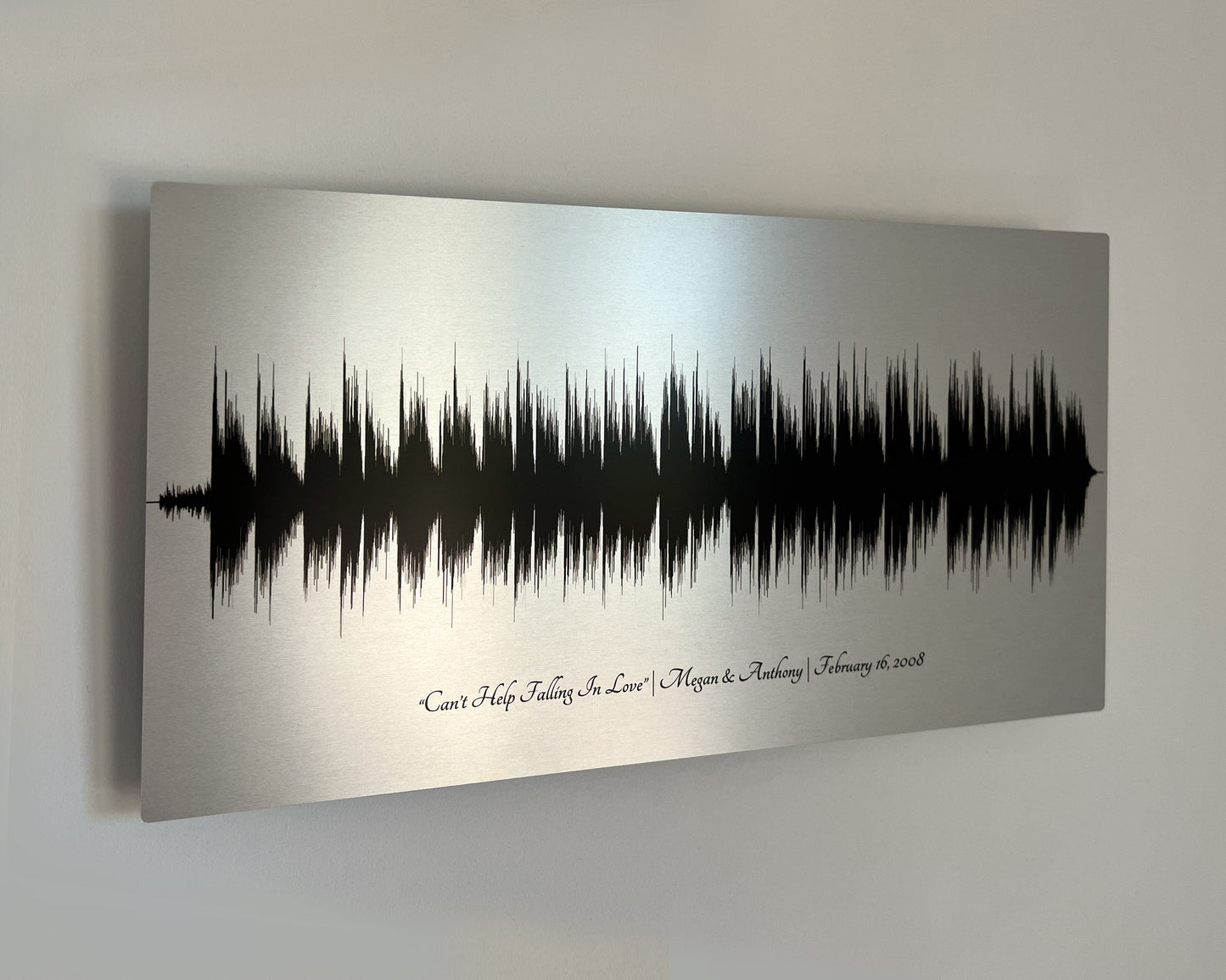 10 Year Anniversary Gift | Wedding Song | Tin Metal Print