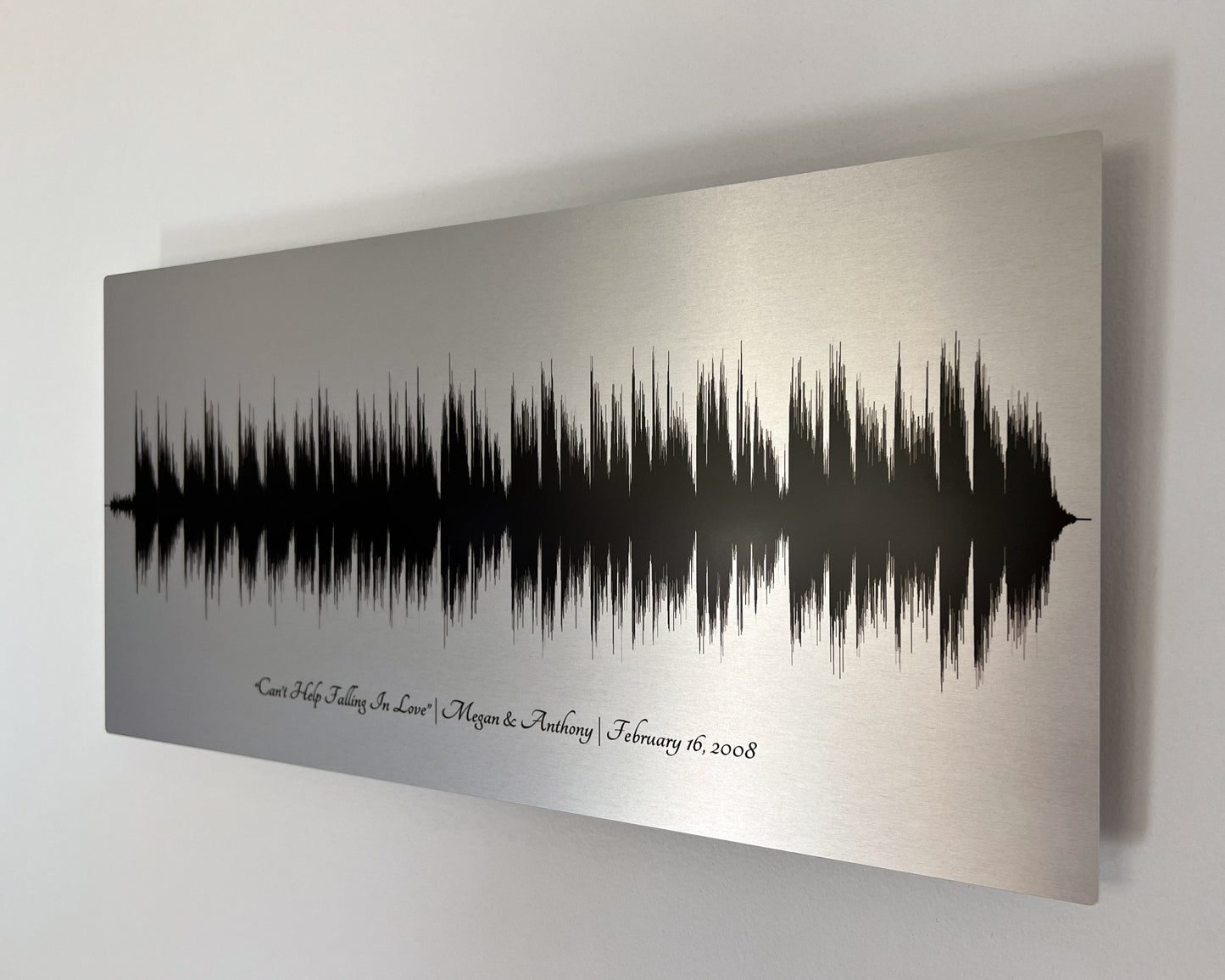 10 Year Anniversary Gift | Wedding Song | Tin Metal Print