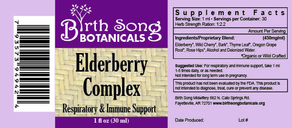 Elderberry Complex Tincture Potent Herbal Immune Support Supplement to Maintain Health and Well-Being* 1 oz. - Concordia Style Boutique