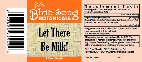 Let There Be Milk! Herbal Breastfeeding Supplement to Promote Healthy Breastmilk Production 1 oz. - Concordia Style Boutique