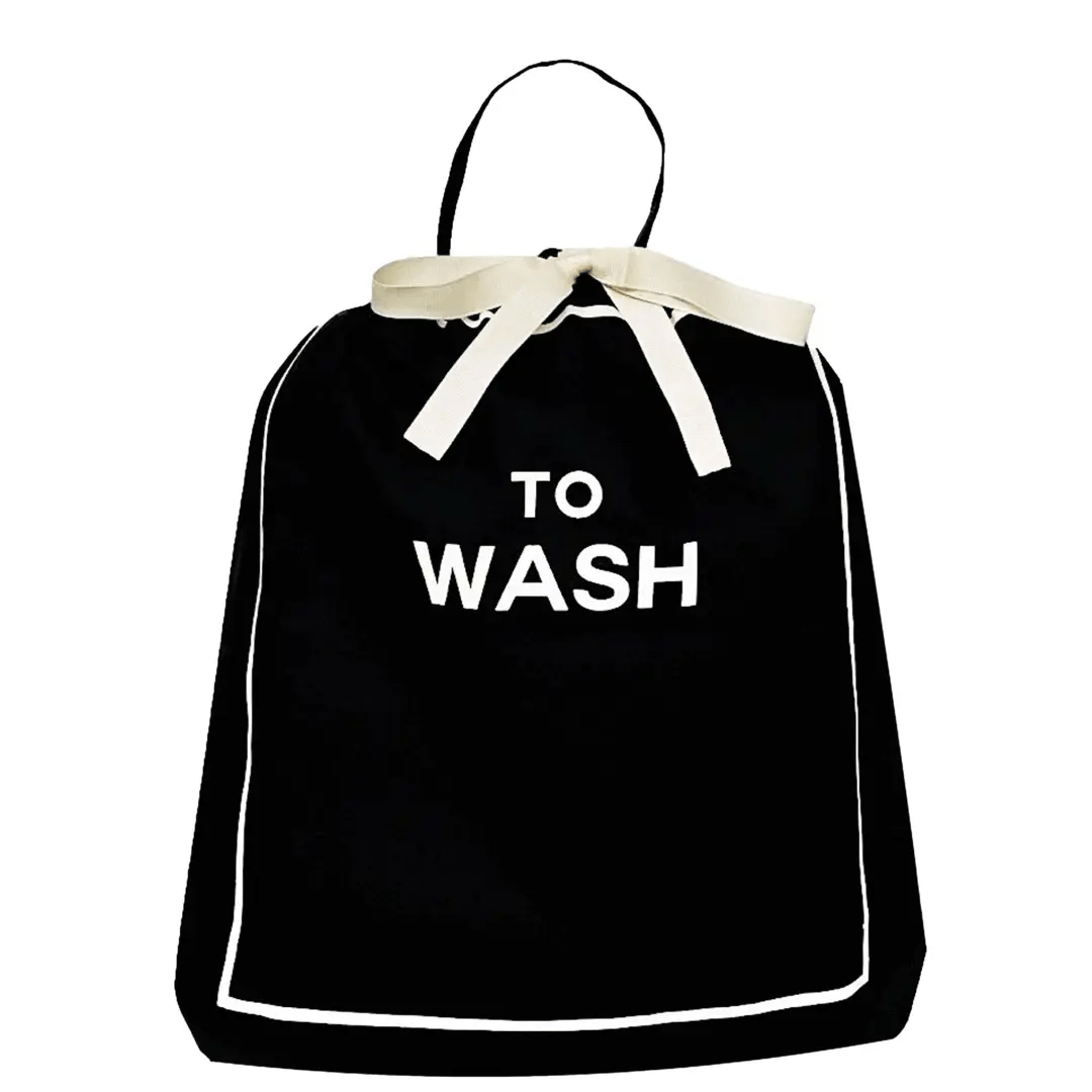To Wash Laundry Bag, Black - Concordia Style Boutique