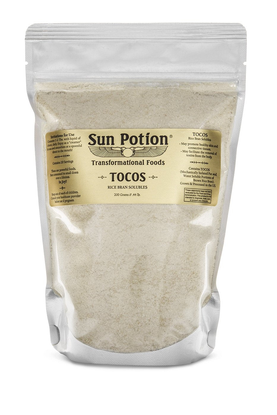 TOCOS (Rice Bran Solubles) - Concordia Style Boutique