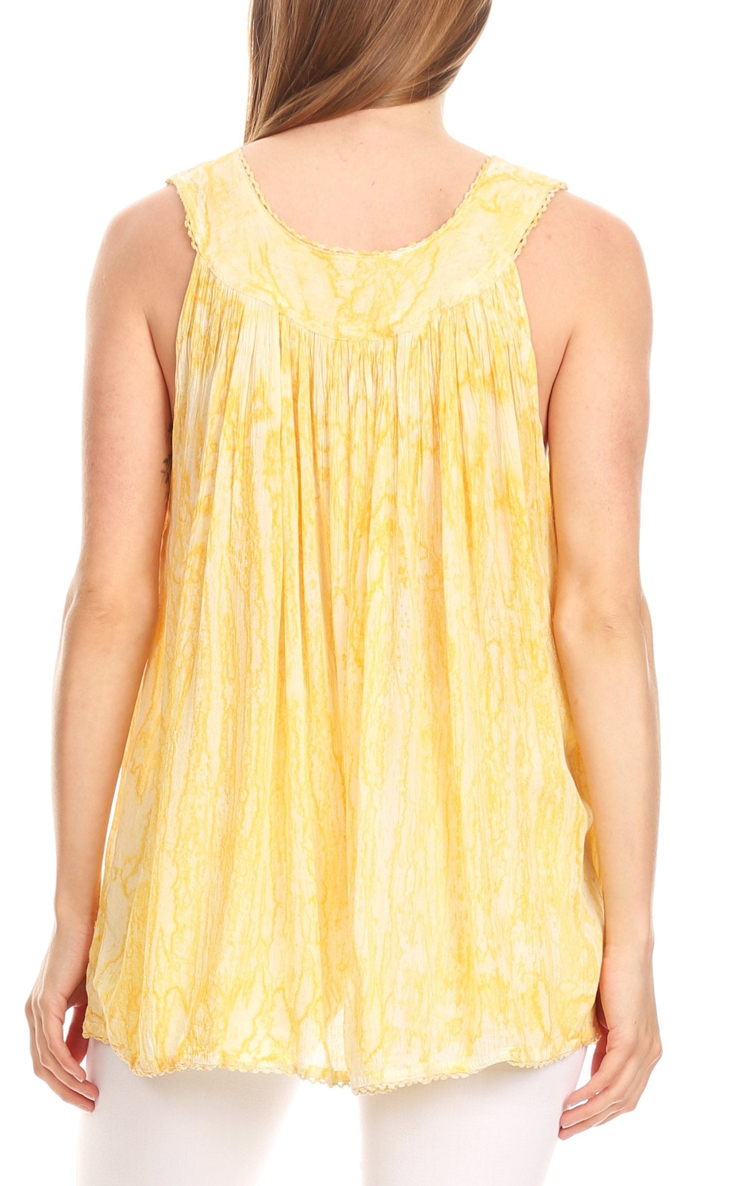 Sakkas Boho Love Sleeveless Blouse - Concordia Style Boutique