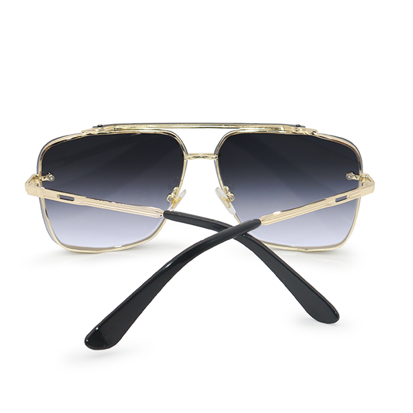 Bella - Midnight Gold Oversized Squared Aviators - Concordia Style Boutique