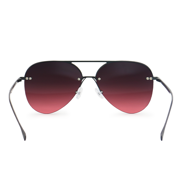 Smaller Megan 2 - Ruby Metal Aviator Sunglasses - Concordia Style Boutique