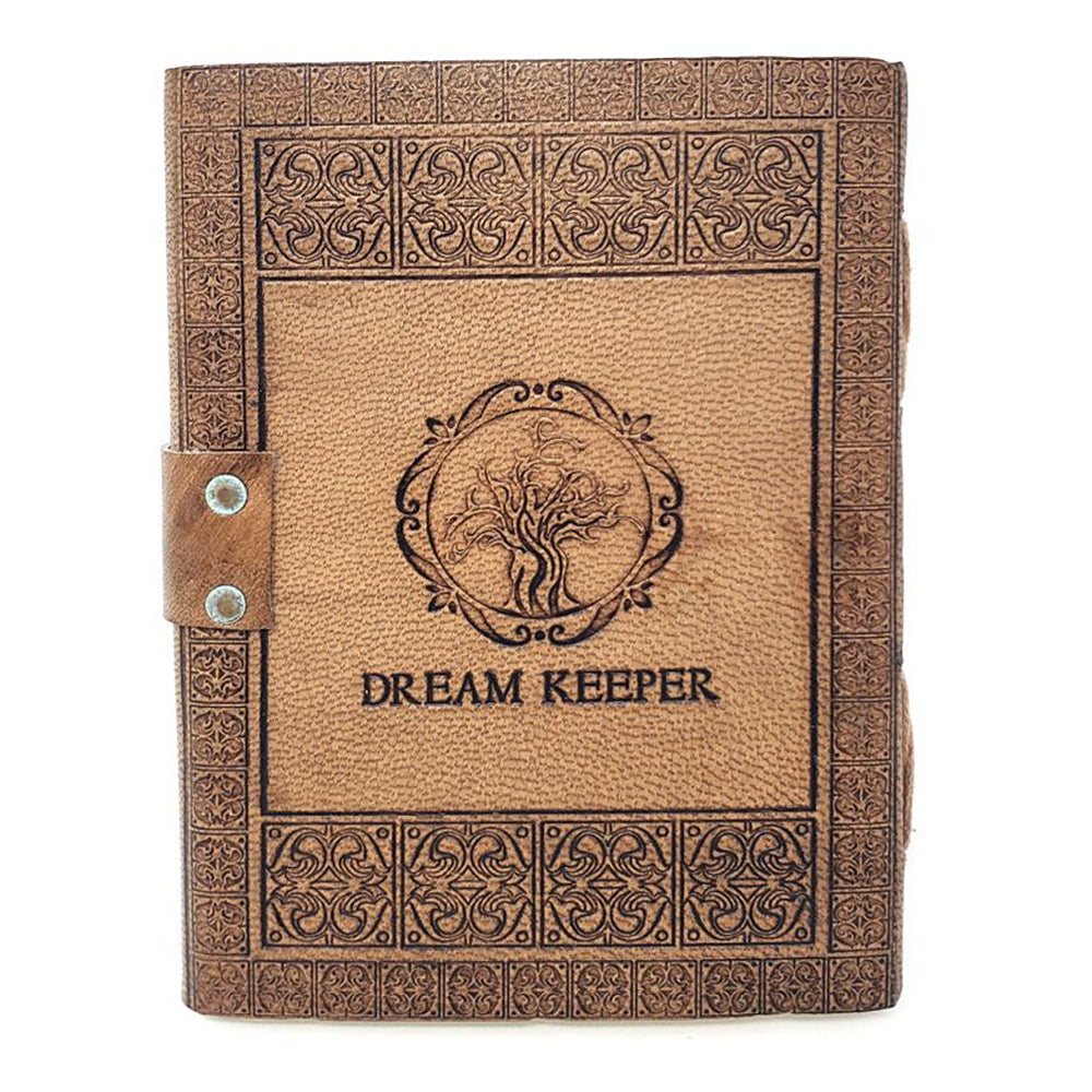 Tree of Life with Celtic Knots Leather Journal with Latch Closure - Concordia Style Boutique