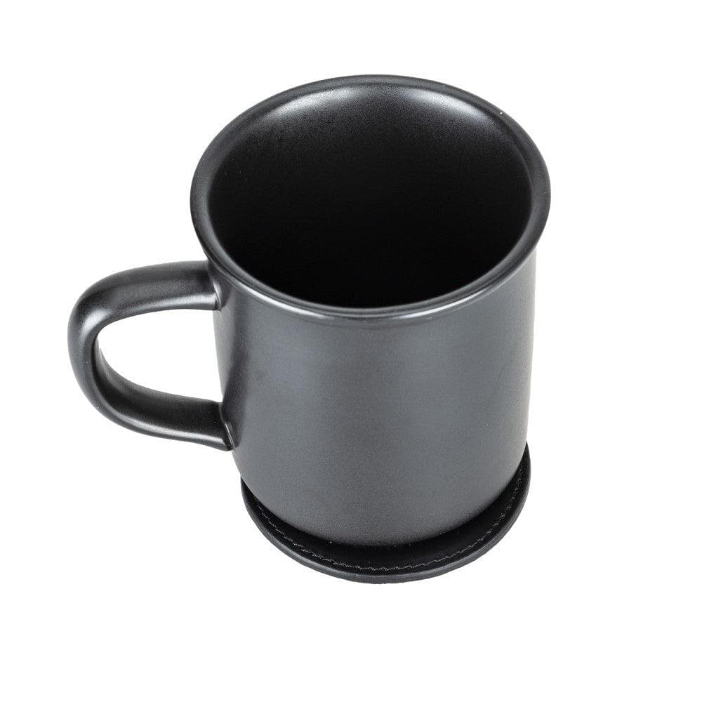 Tucson Genuine Leather Coaster Set of 5 with Holder - Premium Cup Coasters - Concordia Style Boutique