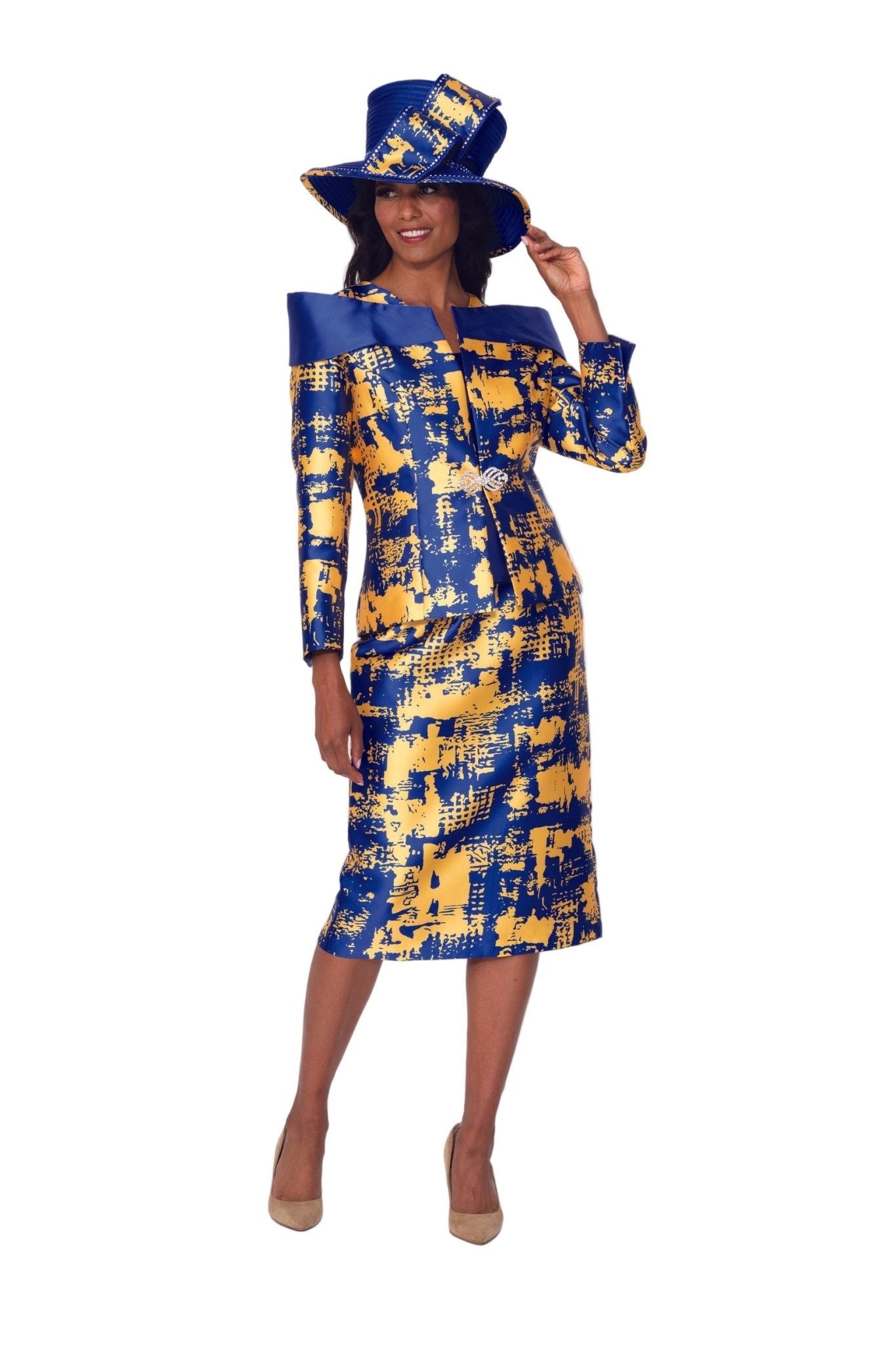 ART OF COLOR SUIT ROYAL/GOLD