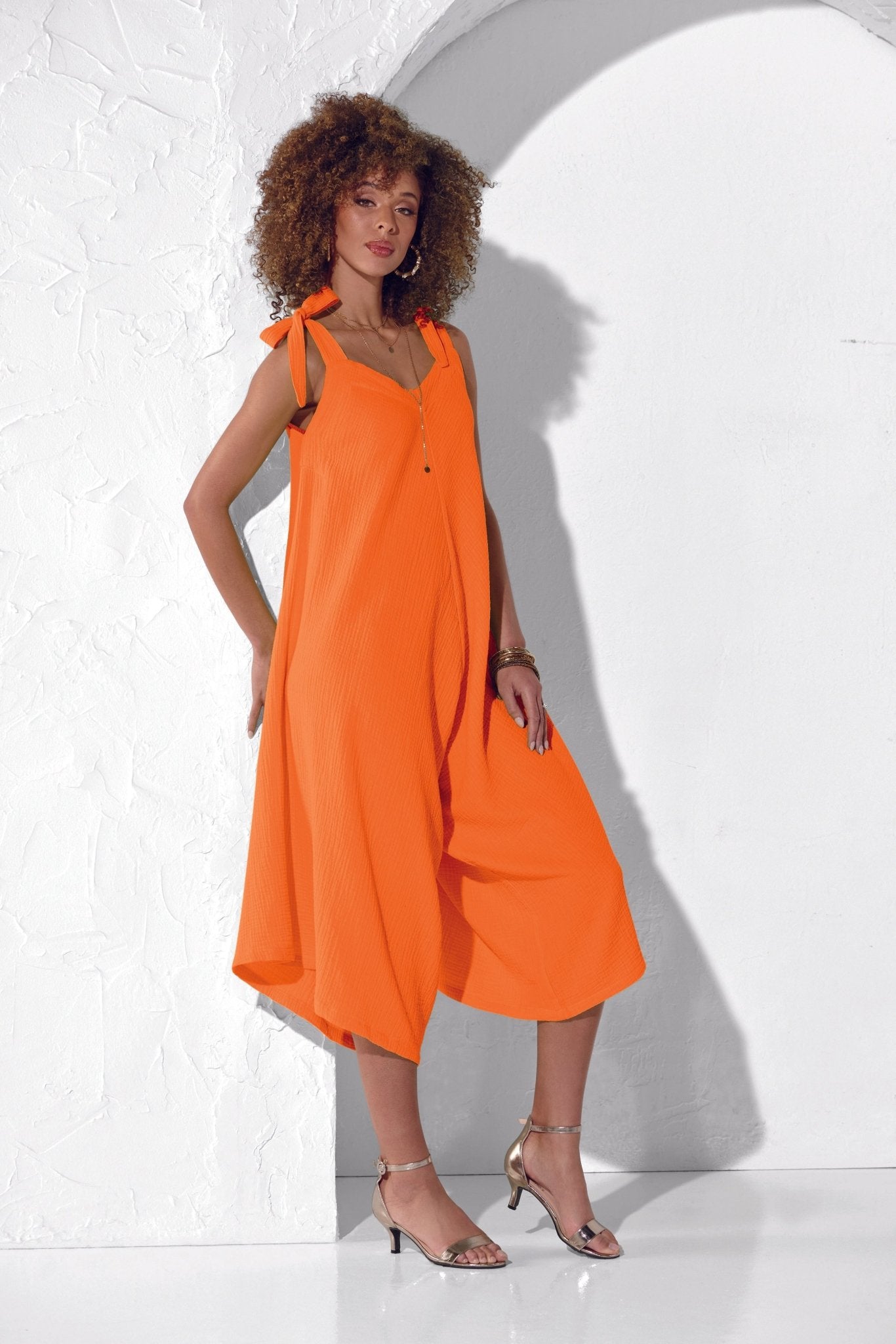 Flowy Gauze Jumpsuit by Studio EY