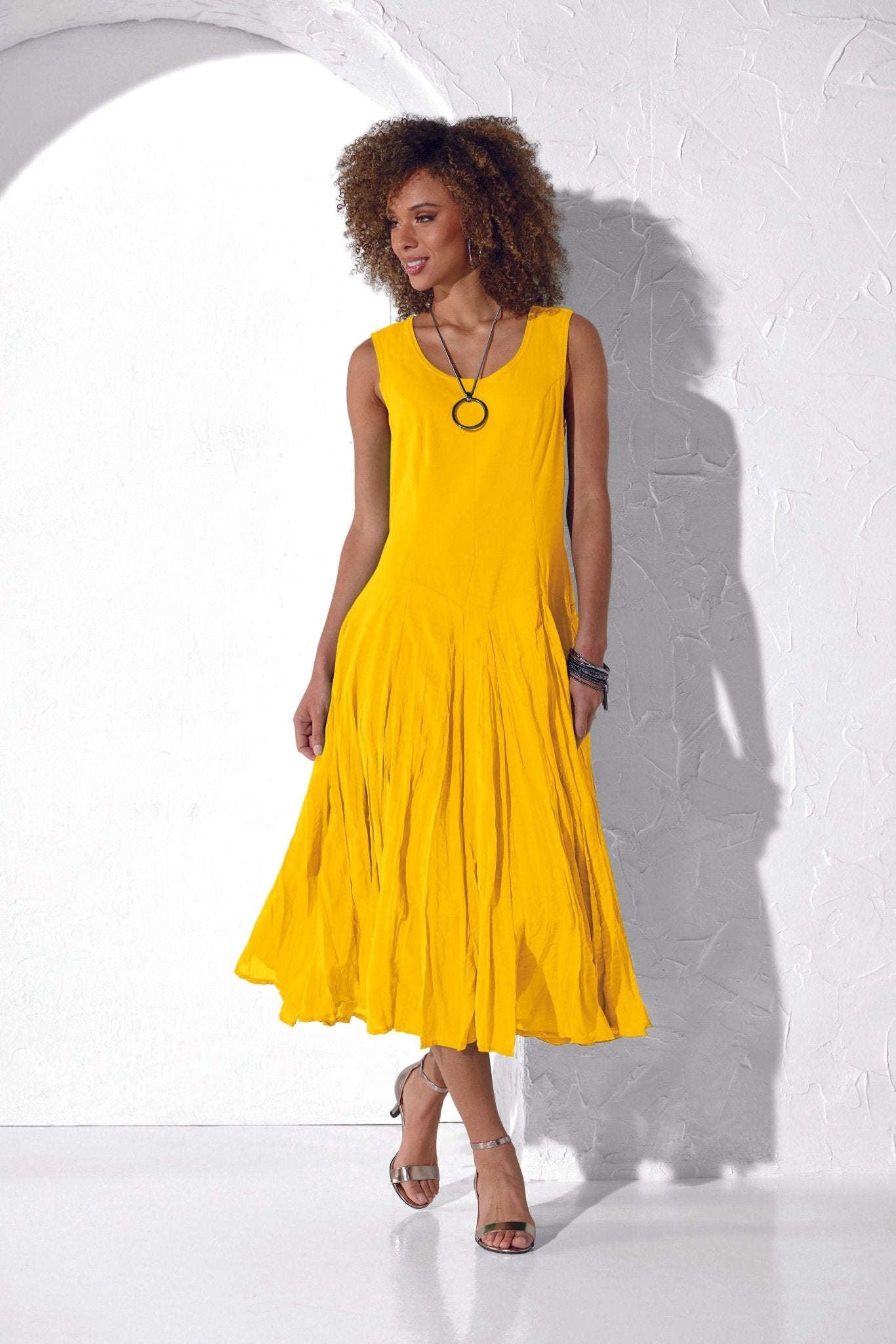 Bubble and Flow Balloon-Hem Dress by Studio EY