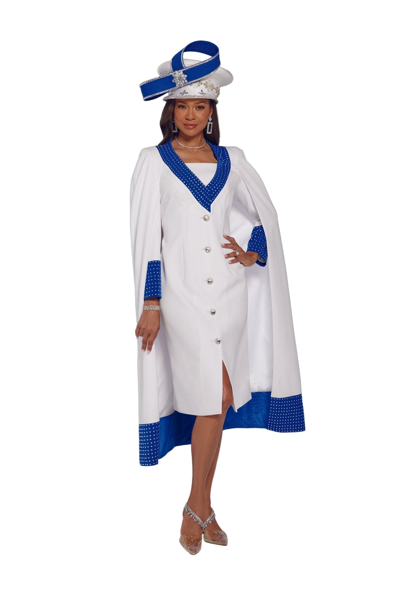 New Horizon Cape Dress by Lisa Rene Black Label