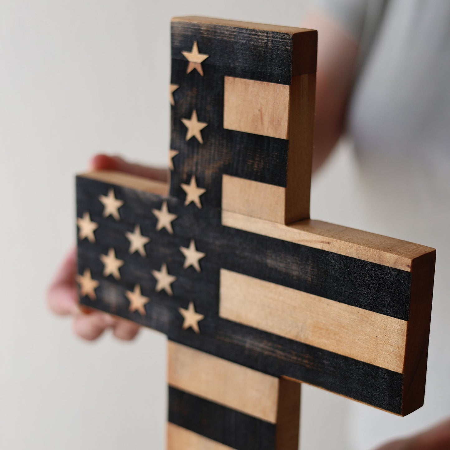 Bless the USA :: Wooden Cross