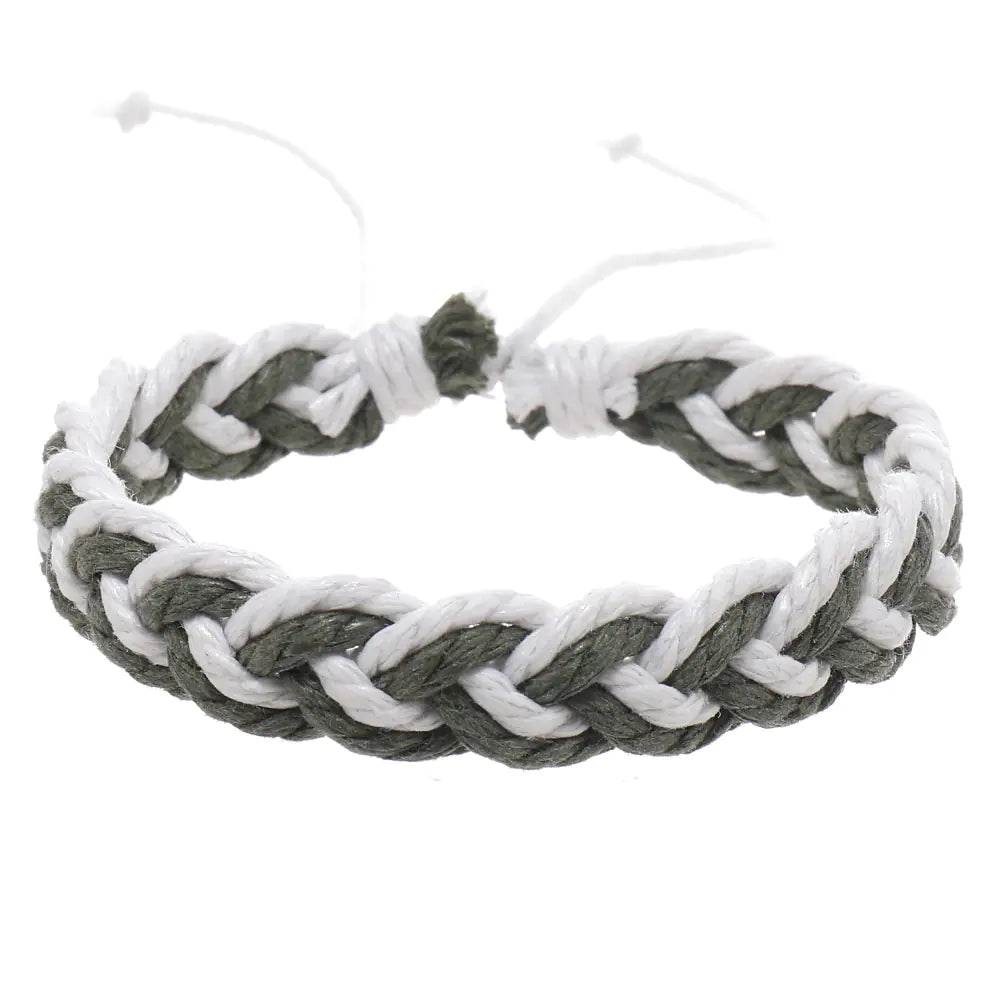 Handwoven Cotton String Bracelet in Artistic Style - Concordia Style Boutique