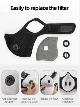 Dust Mask EN149 - Anti-Fog Filter With Breathing Valve (KN95) - Concordia Style Boutique