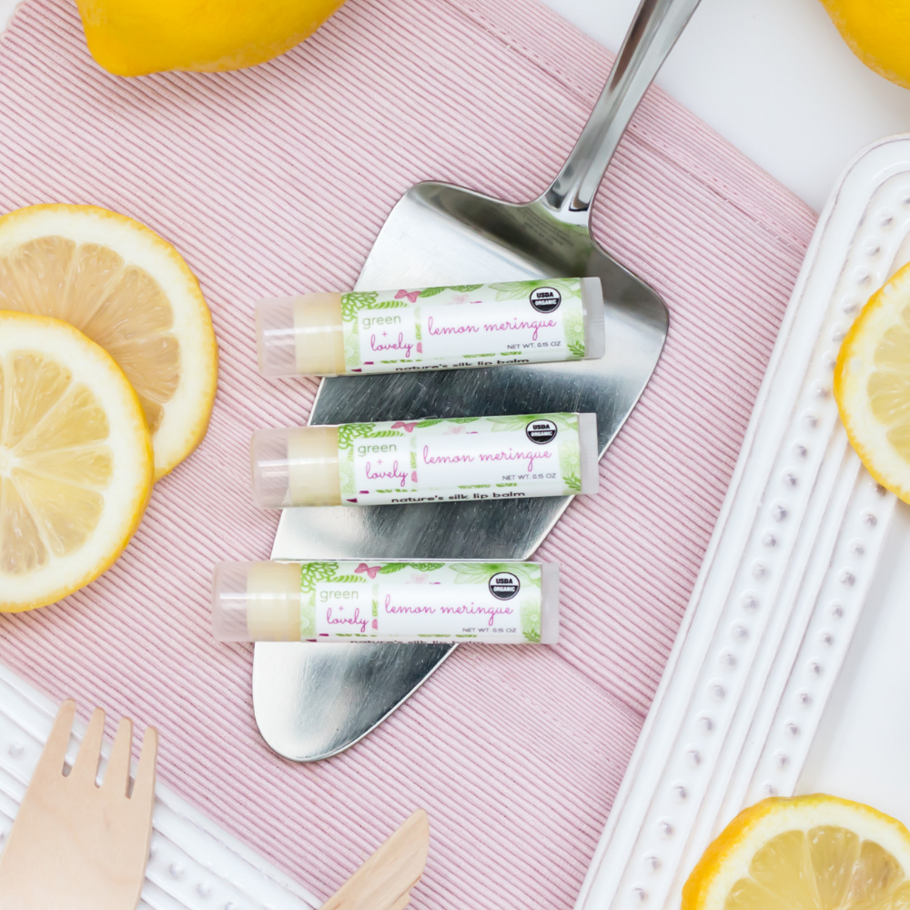 Lemon Meringue /// Organic Lip Balm Butter for Intense Moisture - Beauty Gift - Concordia Style Boutique