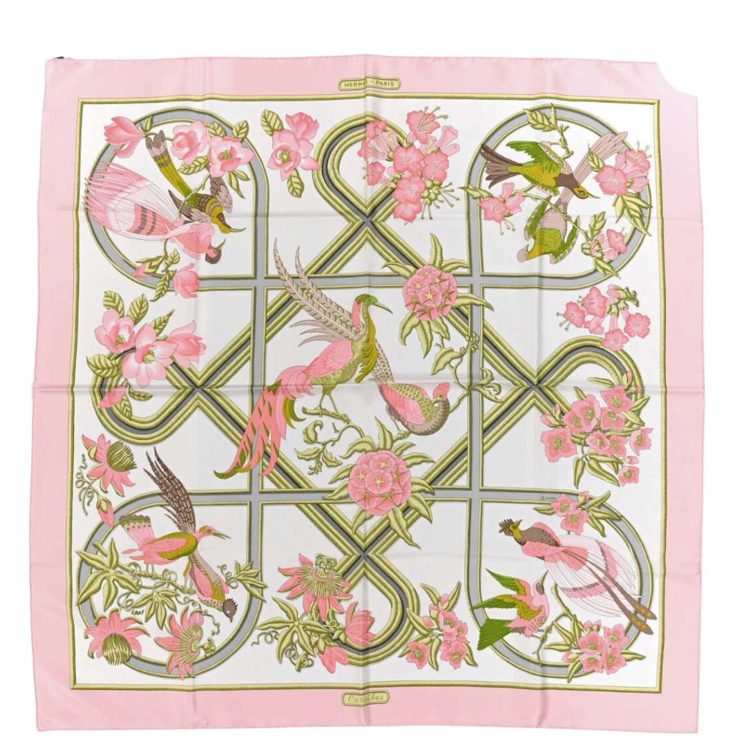 Caraibes Vintage Silk Scarf Crossbody Bag