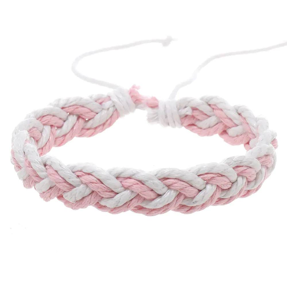 Handwoven Cotton String Bracelet in Artistic Style - Concordia Style Boutique