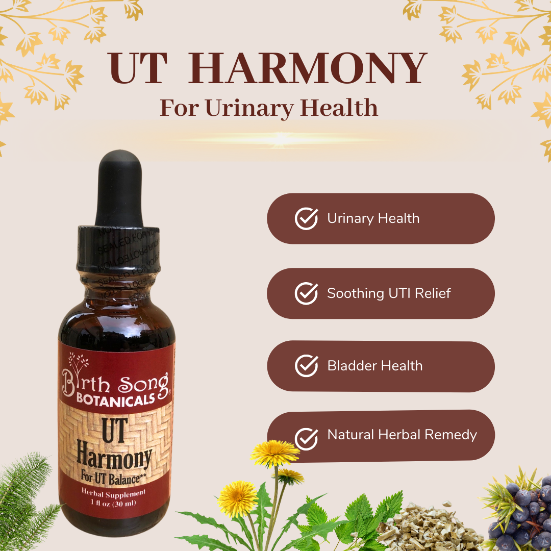 UT Harmony Herbal Tincture, Liquid Supplement for Women, Supports Urinary Tract and Bladder Health*, Supports healthy PH & Urinary Strength* 1 oz. - Concordia Style Boutique