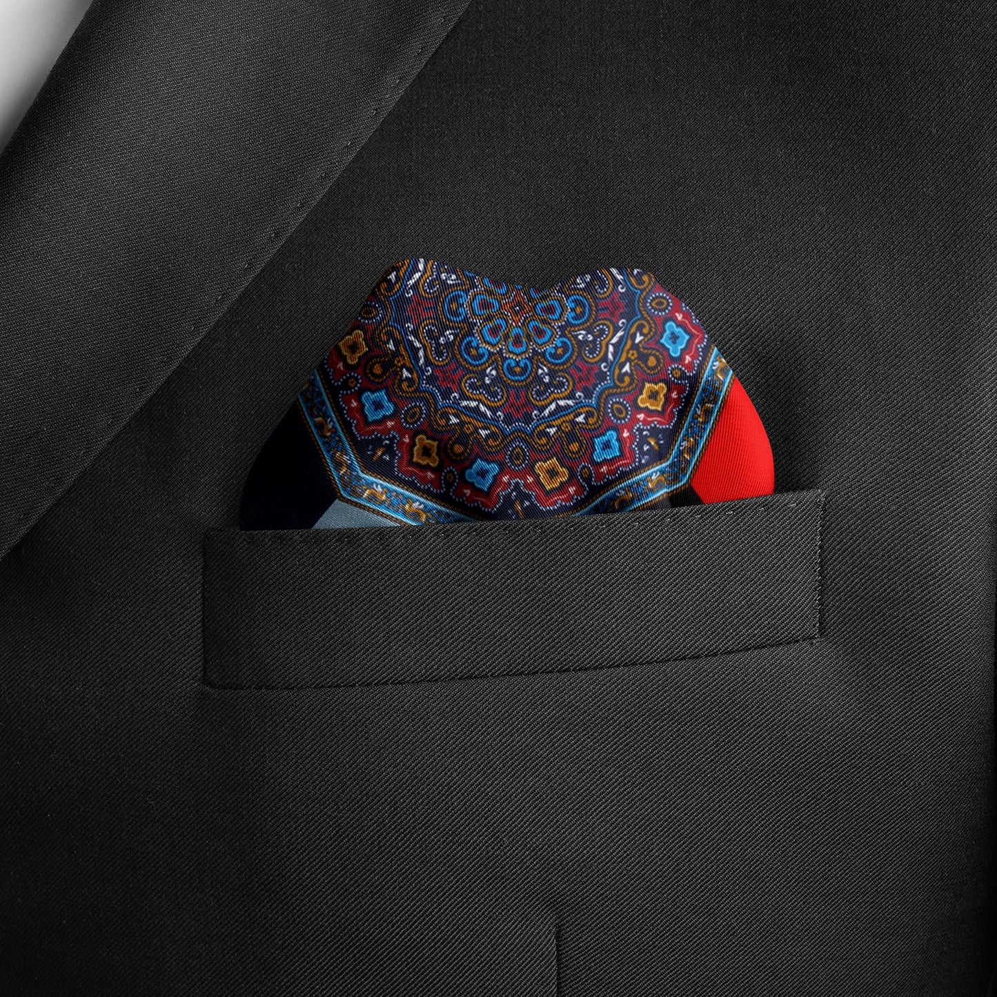 VDP Multi Colored Paisley Pocket Square - Concordia Style Boutique