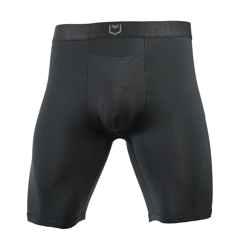 SHEATH V Men's Single Pouch 8" Sports Performance Boxer Brief w/ Horizontal Fly - Premium Underwear from SHEATH UNDERWEAR - Just $26.35! Shop now at Concordia Style Boutique