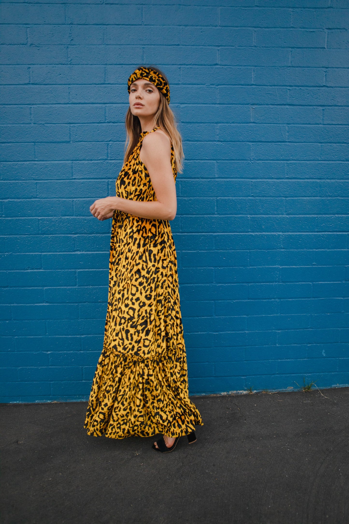 Vanya Gold Maxi Dress
