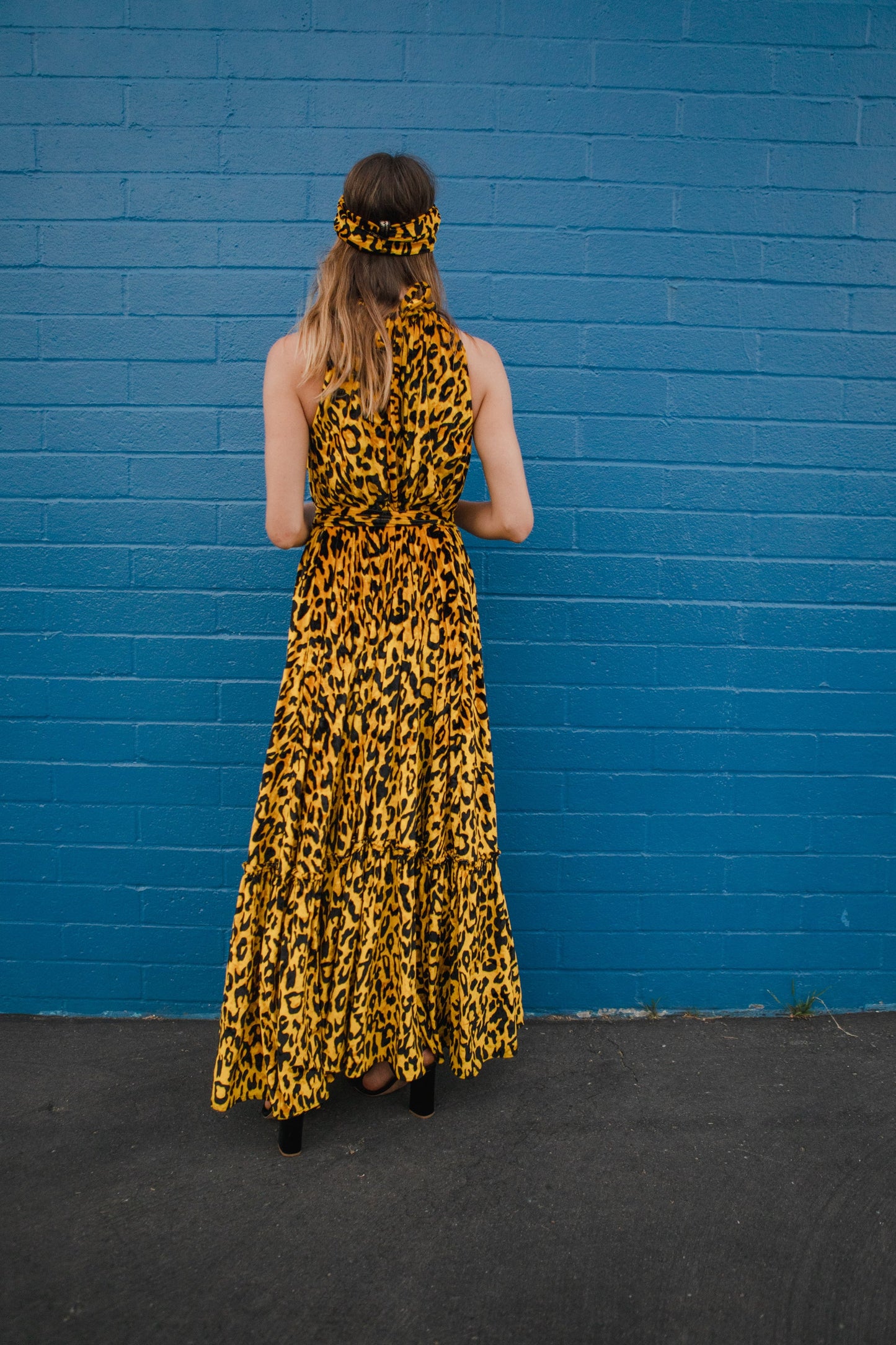 Vanya Gold Maxi Dress