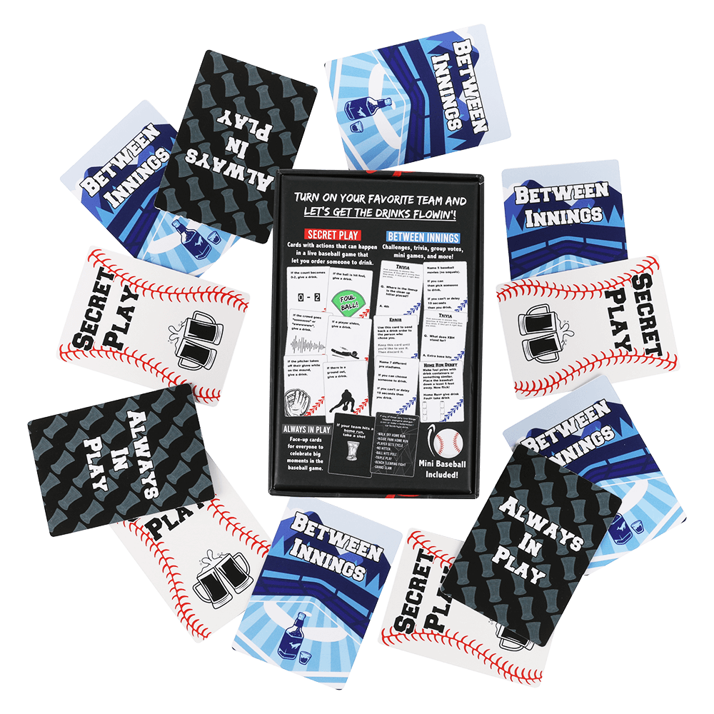 WATCH BASEBALL, GET DRUNK - The Live Baseball Drinking Game - Concordia Style Boutique