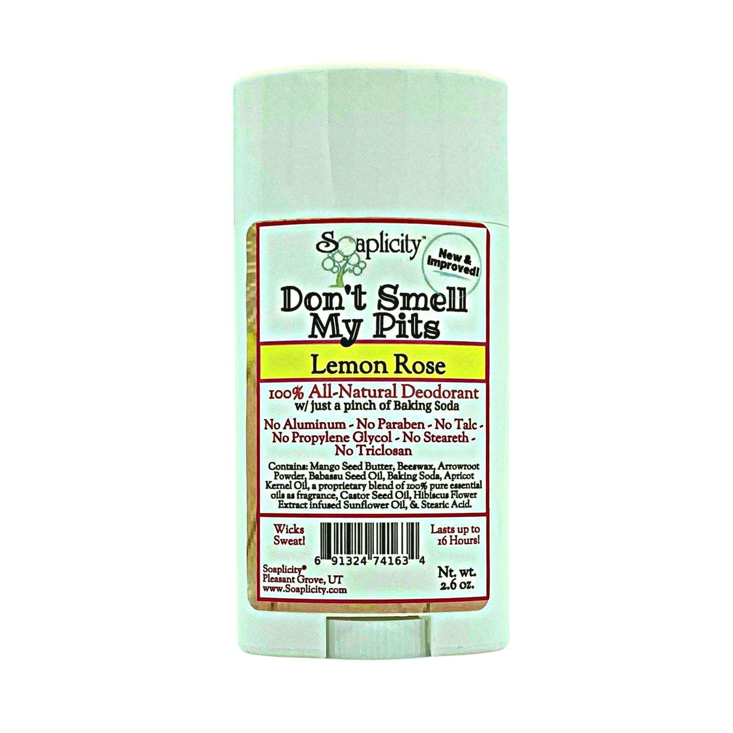 Don't Smell My Pits Natural Deodorant - Lemon Rose - Concordia Style Boutique