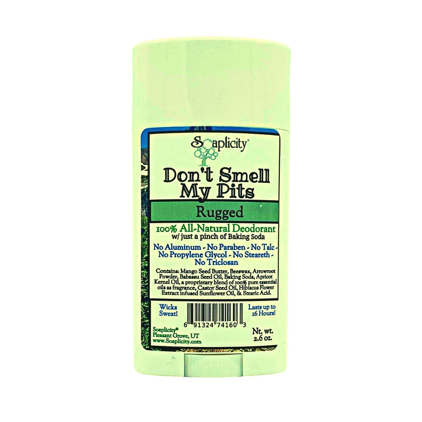 Don't Smell My Pits Natural Deodorant - Rugged - Concordia Style Boutique