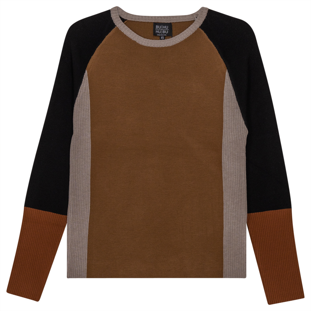 Color Blocked Ribbed Knit Combo Sweater - Concordia Style Boutique