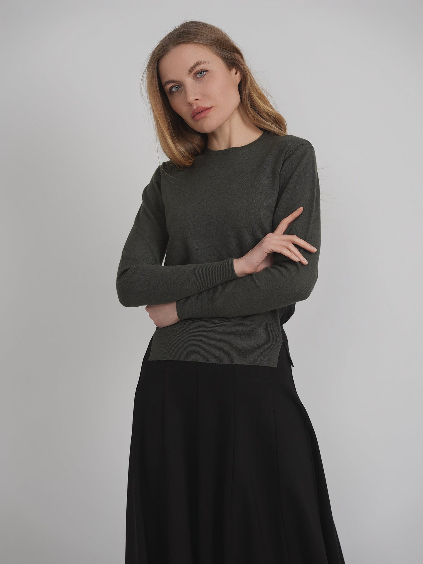2 Tone Knit Sweater - Concordia Style Boutique