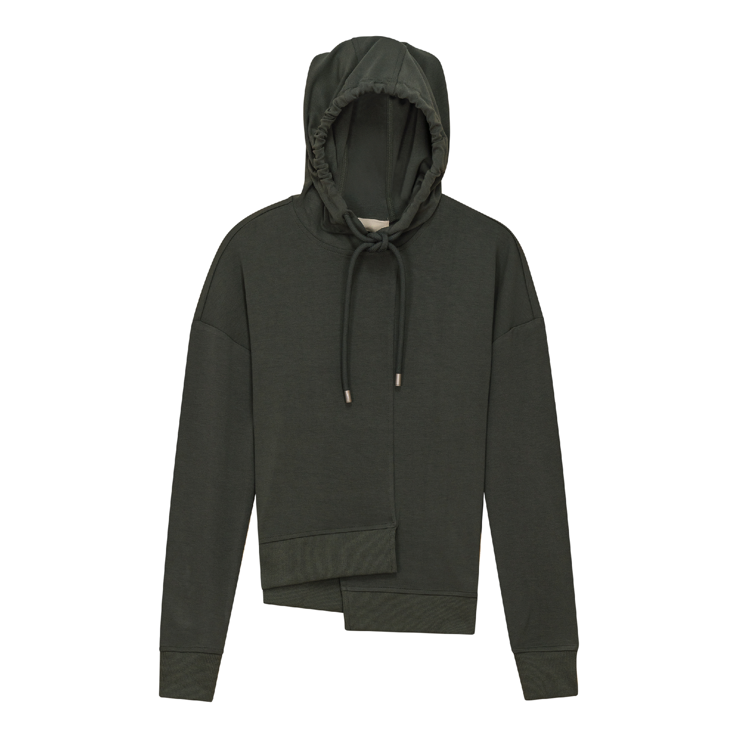 Asymmetrical French Fleece Hoodie - Concordia Style Boutique