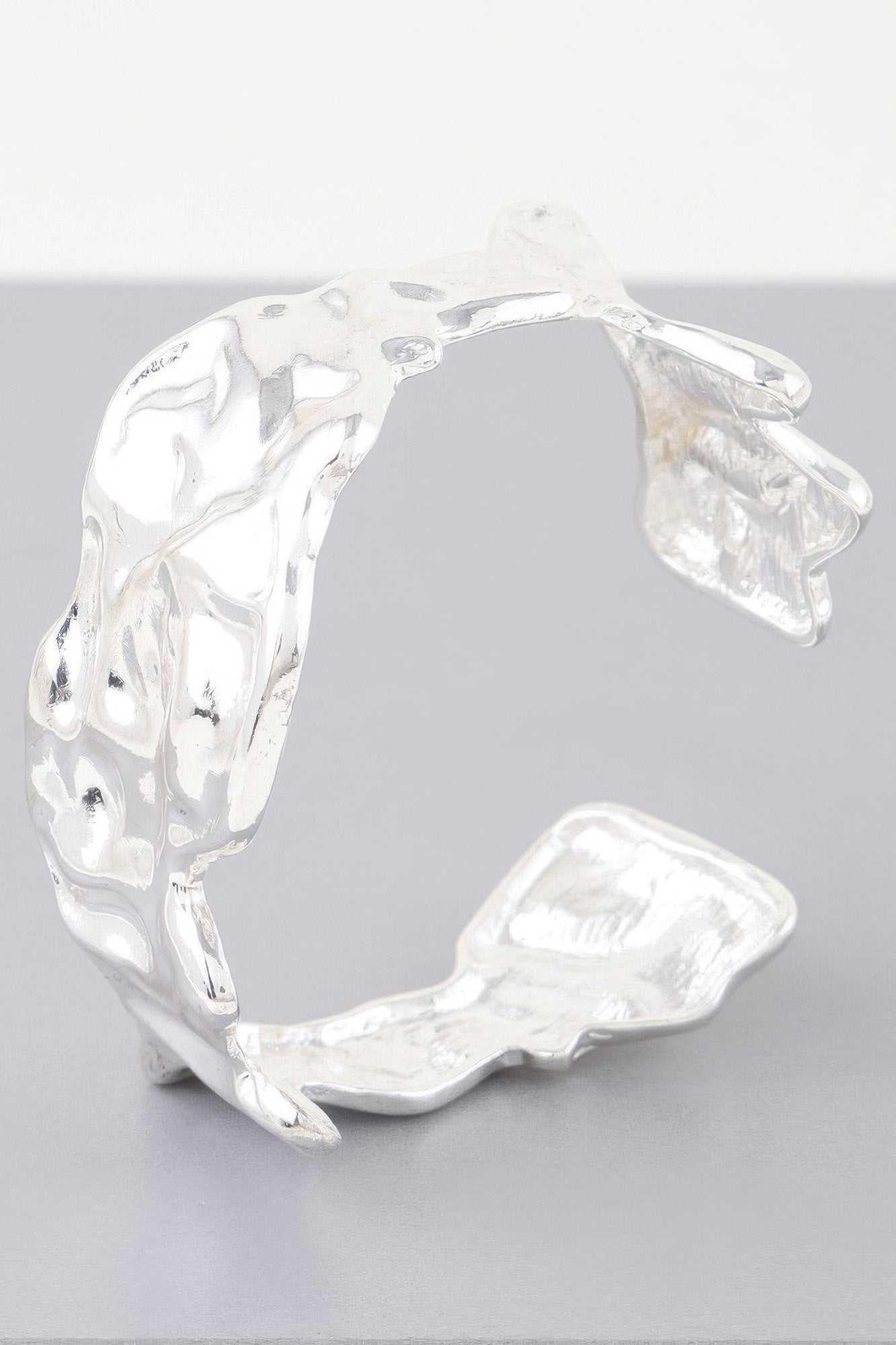 Abstract Ripple Open Cuff Bracelet - Concordia Style Boutique