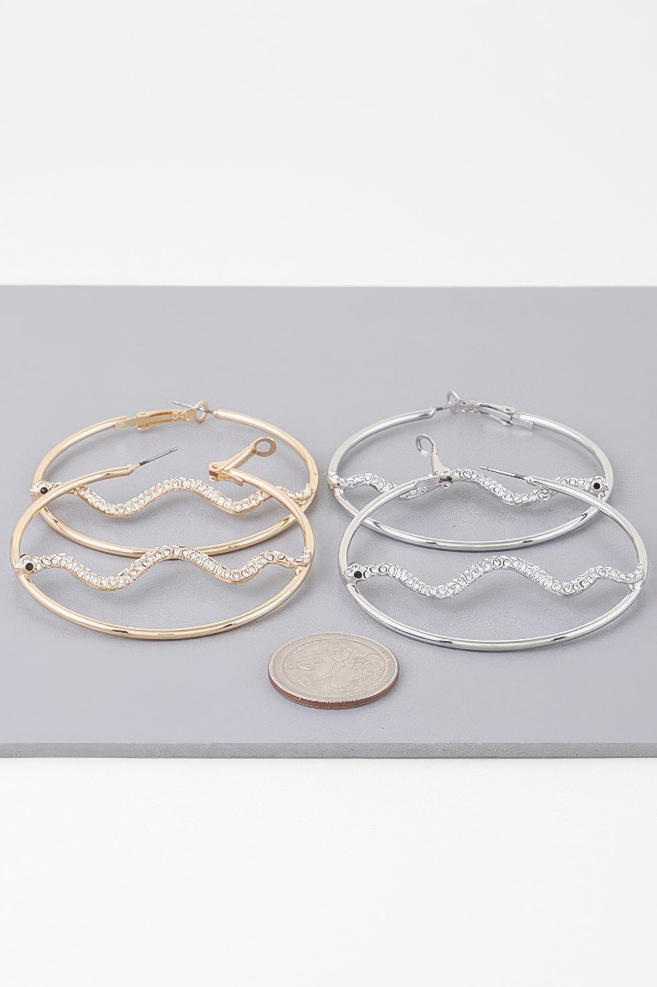 Bejeweled Snake Hoop Earrings - Concordia Style Boutique