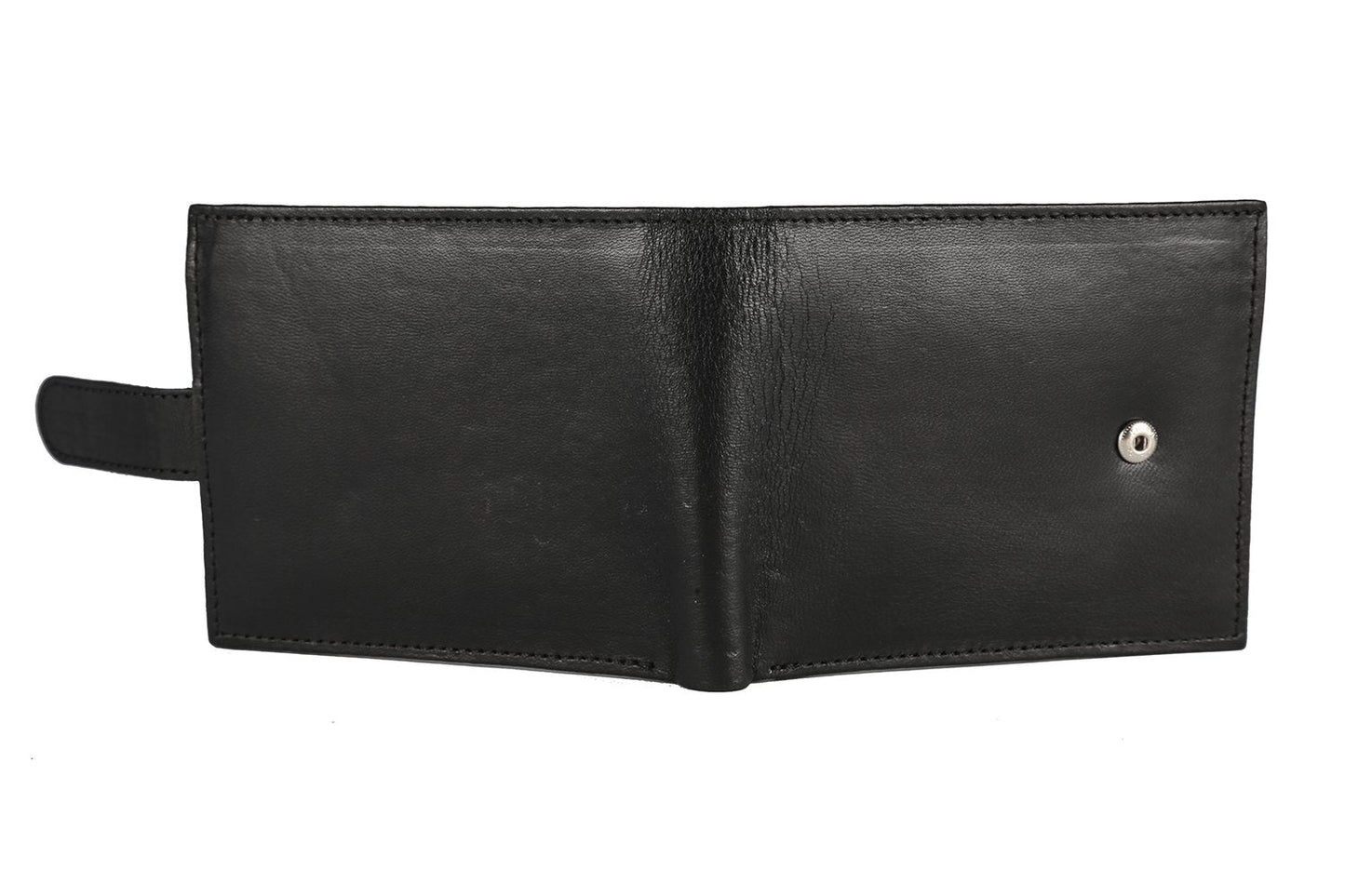 Sakkas Bifold Press Stud Mens Leather Wallet With Gift Bag - Concordia Style Boutique
