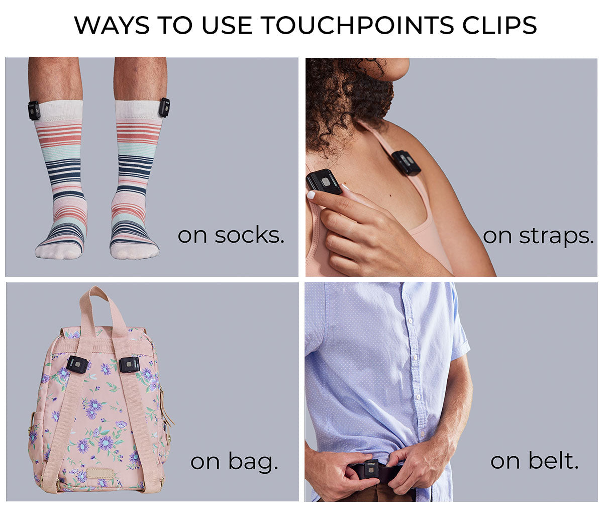 Clothing Clips for TouchPoints wearable devices - Concordia Style Boutique