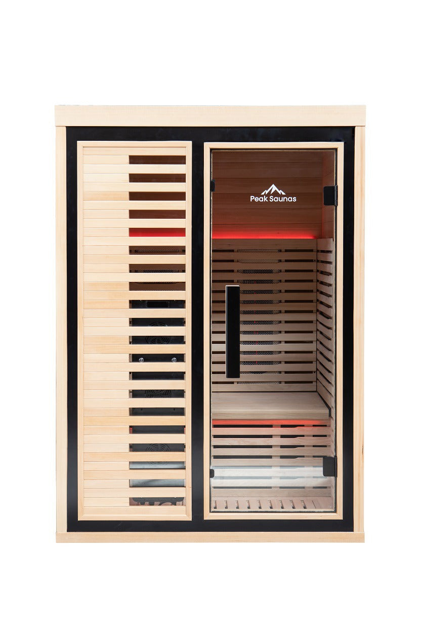 Peak Saunas Everest 2-Person Full Spectrum Infrared Sauna with XL Medical-Grade Red Light Therapy & Smart WiFi App Control - Concordia Style Boutique